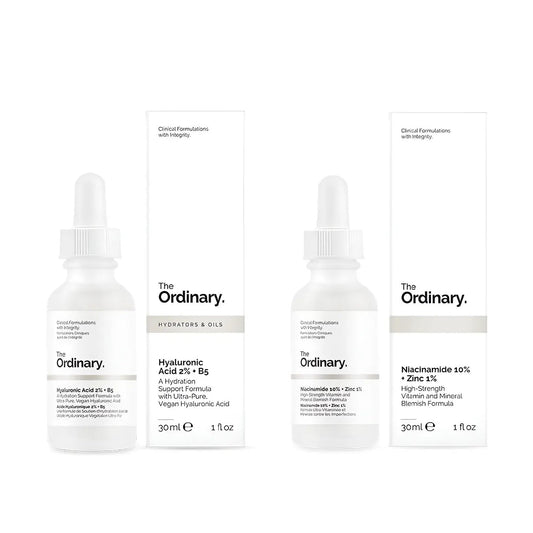 Duo The Ordinary — Niacinamida 10% + Ácido Hialurónico 2%
