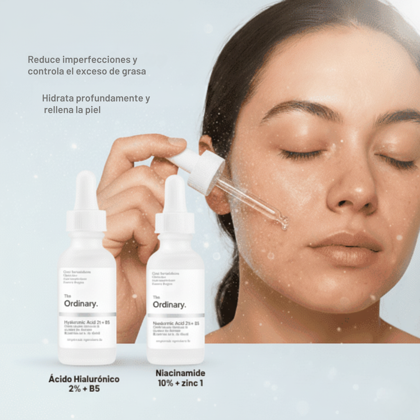 Combo The Ordinary - Duo Hidratación + Luminosidad